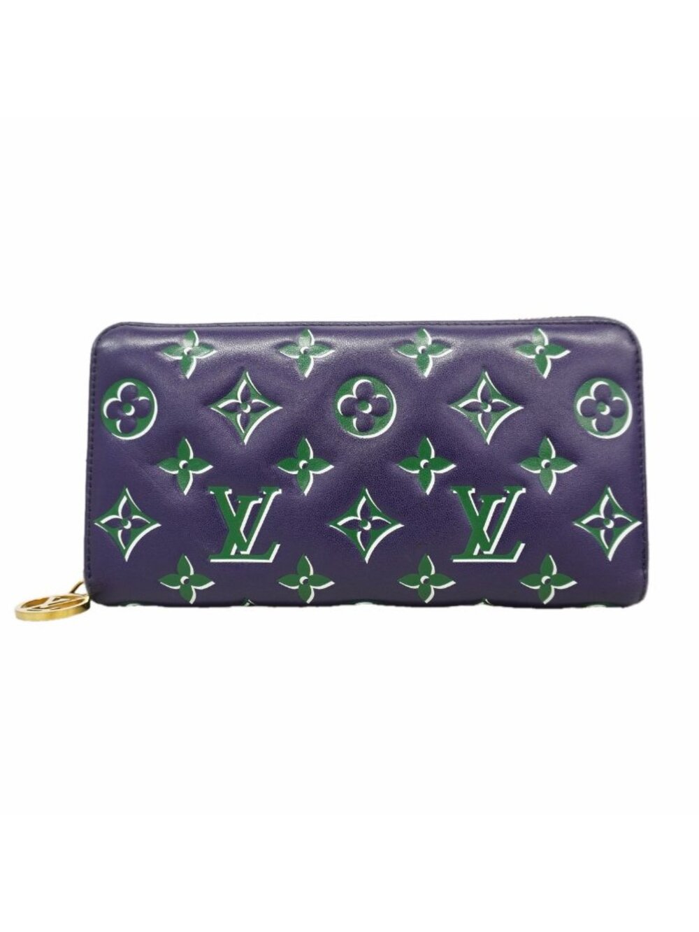 Louis Vuitton Wallet Cousin Zippy Navy Green